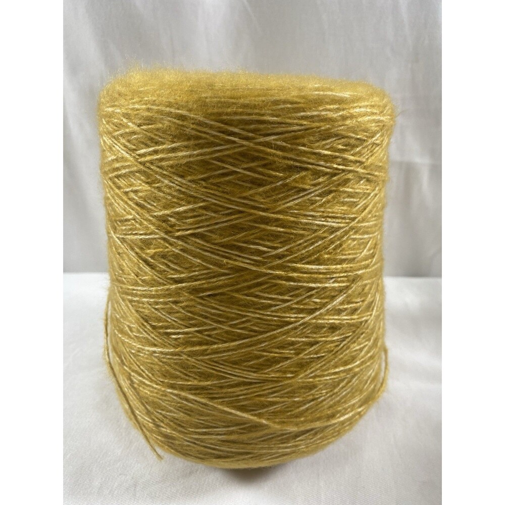 Cone Yarn Spool Yarn Yellow 480g Net Weight #919